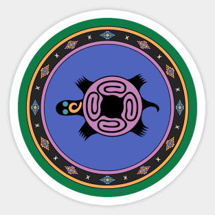 Colorful Turtle Mandala Sticker